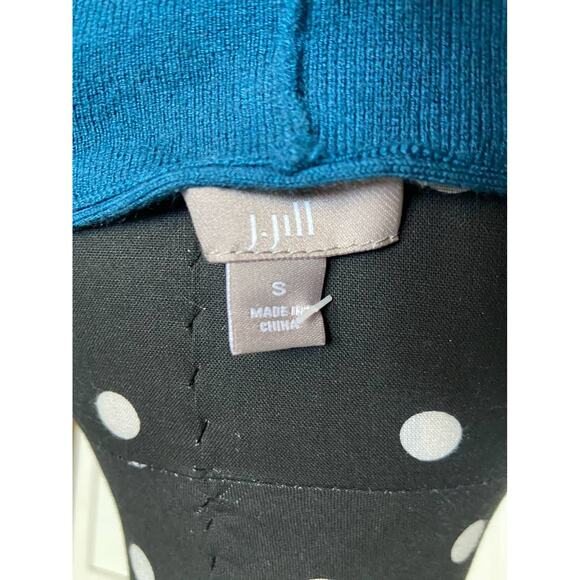J. Jill Womens Dress Size Small Persian Blue Teal Sweater Viscose Wool Blend NEW - Picture 4 of 5